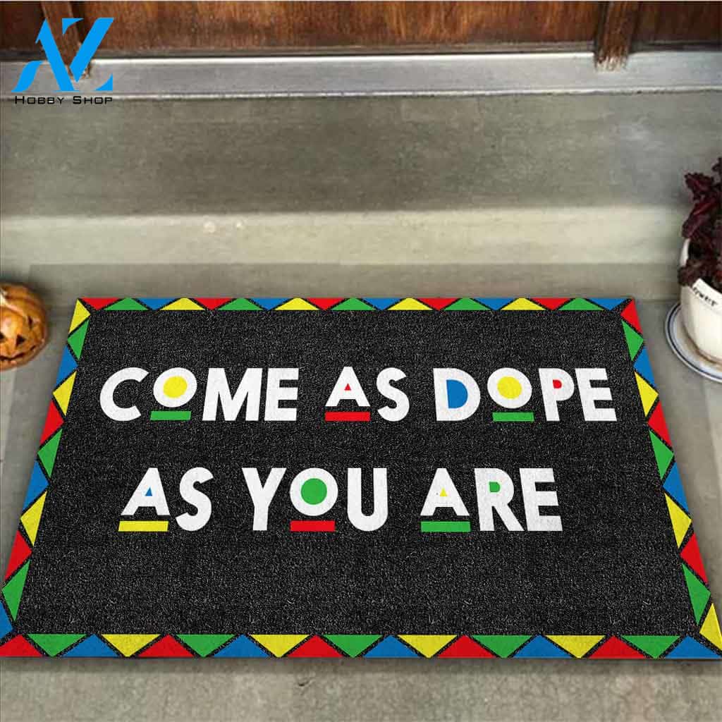Come As Dope As You Are - African American Doormat