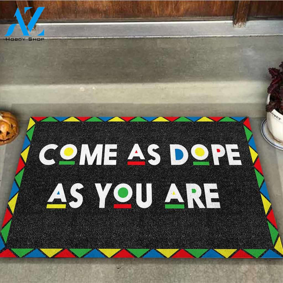 Come As Dope As You Are - African American Doormat