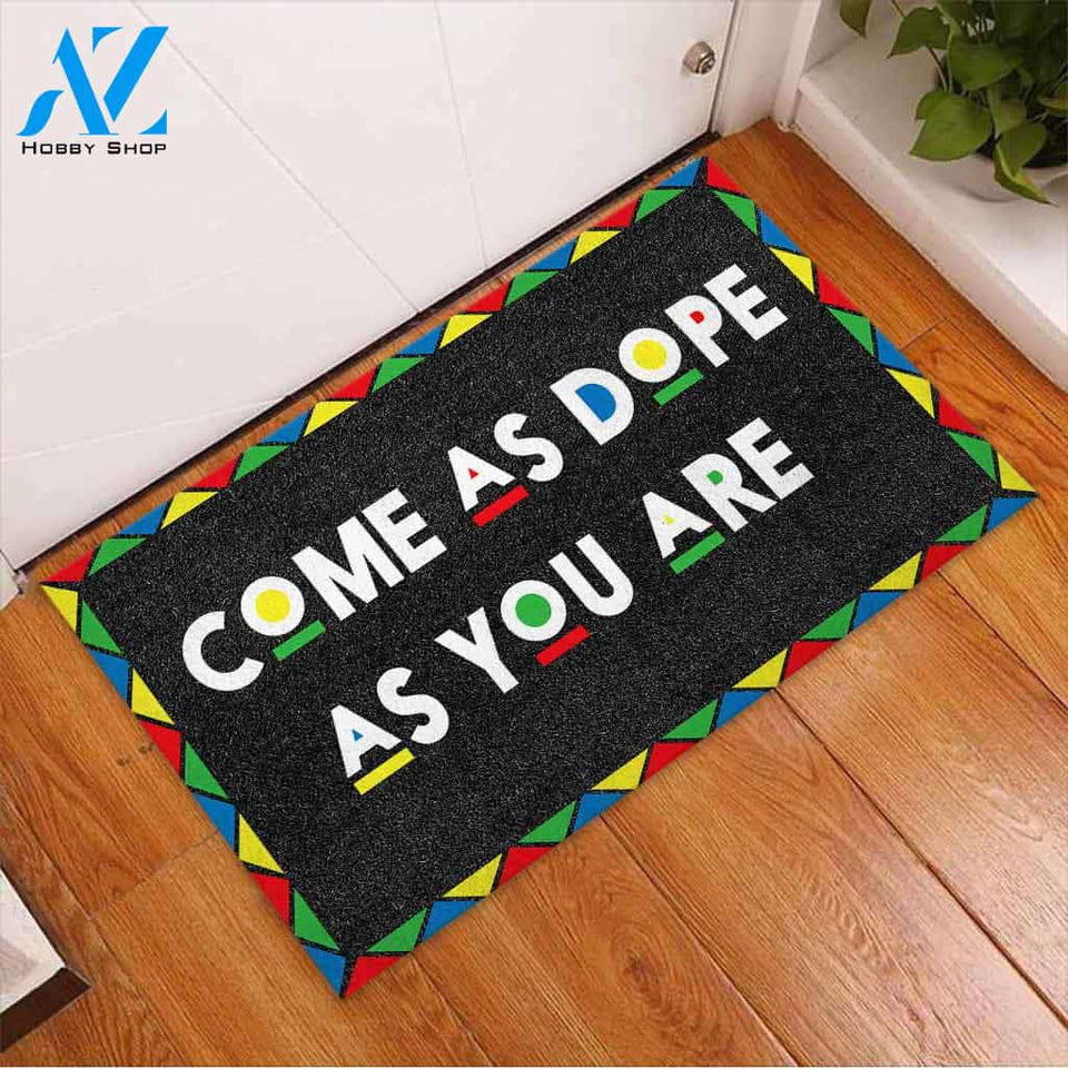 Come As Dope As You Are - African American Doormat
