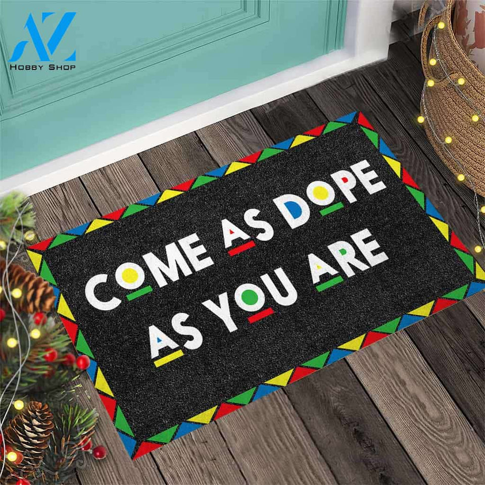 Come As Dope As You Are - African American Doormat
