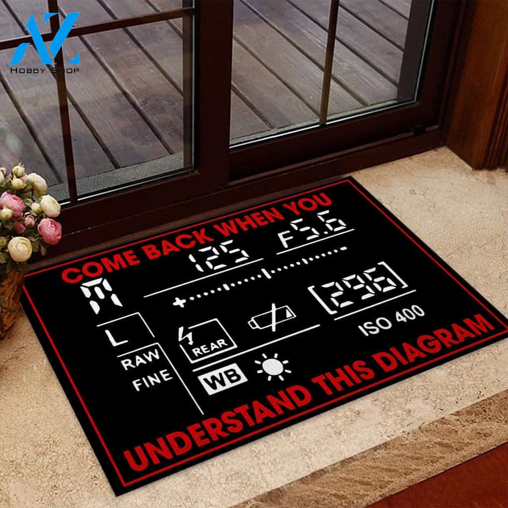 Come Back When You Understand Photography Doormat Welcome Mat House Warming Gift Home Decor Funny Doormat Gift Idea