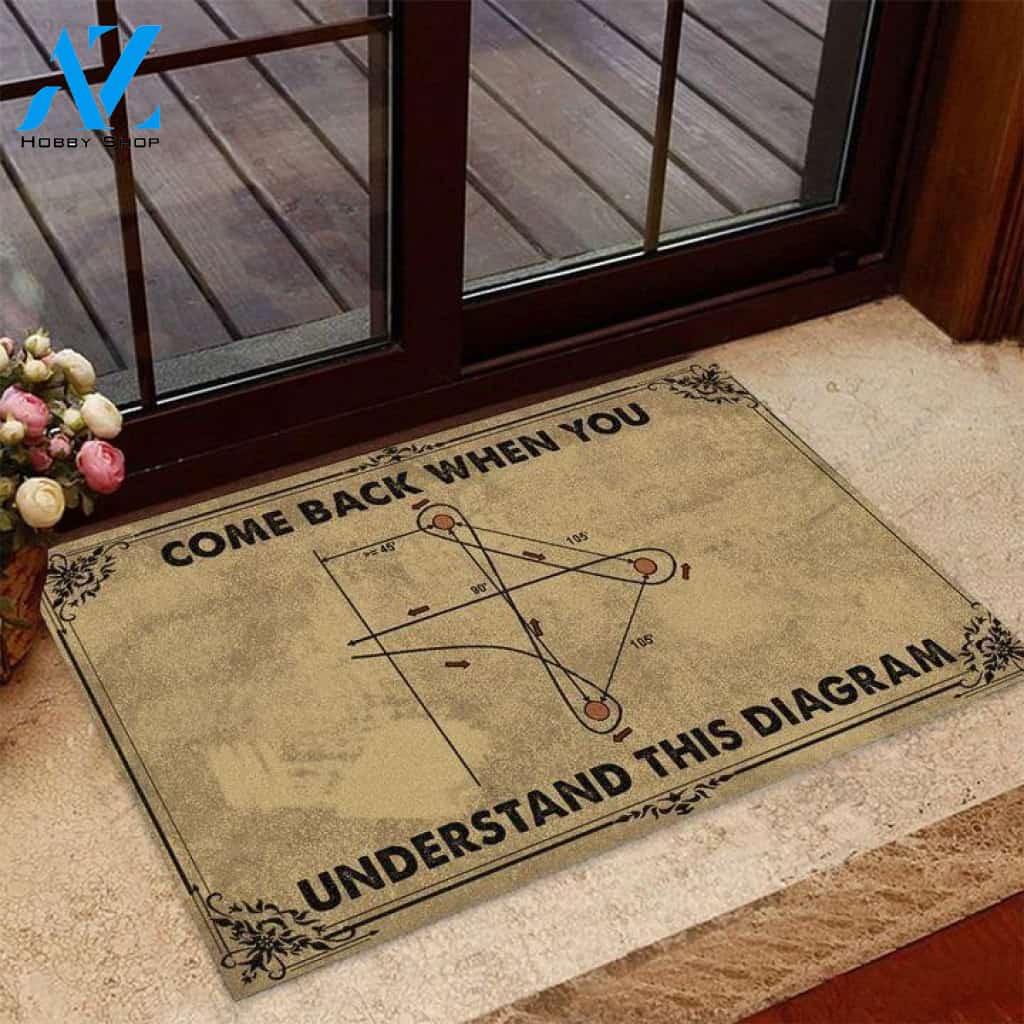 Come back when you understand this diagram Doormat | Welcome Mat | House Warming Gift