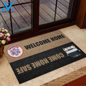 Come Home Safe - Paramedic Coir Pattern Print Doormat