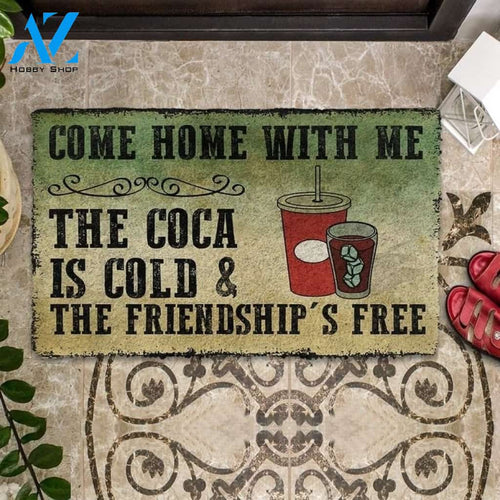Come Home With Cocoa Indoor And Outdoor Doormat Warm House Gift Welcome Mat Gift For Friend Family