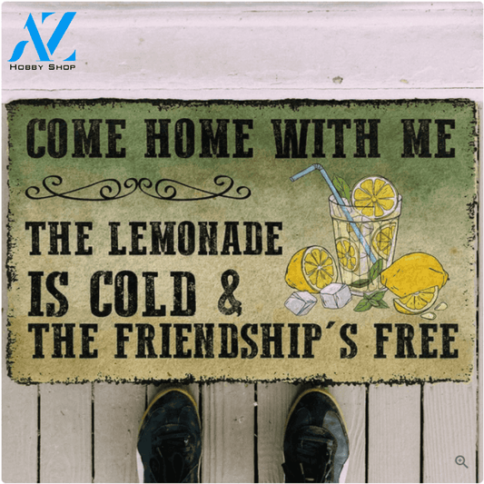 Come Home With Me The Lemonade Vintage Funny Indoor And Outdoor Doormat Warm House Gift Welcome Mat Birthday Gift For Friend Family