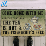 Come Home With Me The Tea Vintage Funny Indoor And Outdoor Doormat Warm House Gift Welcome Mat Birthday Gift For Friend Family