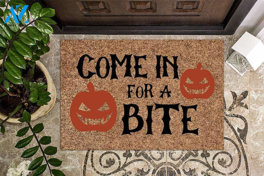 Come In For a Bite Halloween Doormat | Welcome Mat | House Warming Gift