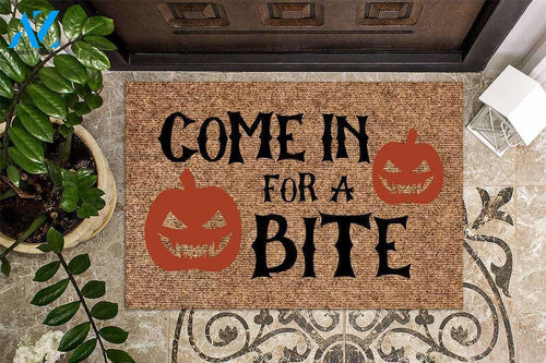 Come In For a Bite Halloween Doormat | Welcome Mat | House Warming Gift