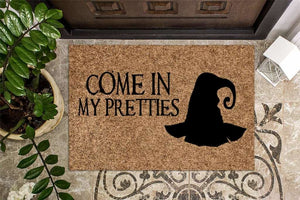 Come In My Pretties Halloween Doormat | Best Outdoor Halloween Decoration