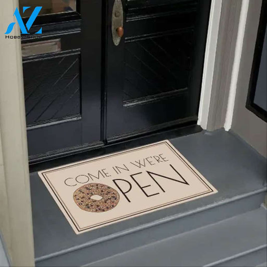 Come In We're Open Everything Funny Doormat Welcome Mat Housewarming Gift Home Decor Funny Doormat Gift for Friend