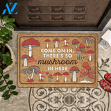 Come on in there's so mushroom in here Doormat | Welcome Mat | House Warming Gift