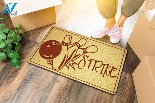 Compatible With Strike Bowling Sport Doormat Indoor and Outdoor Doormat Housewarming Gift Sweet Home Decor Gift Gift for Bowling Lovers Sport Lovers