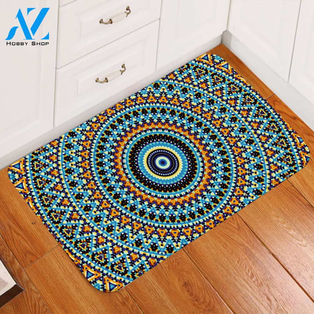 Concentric Decoration Door Mat