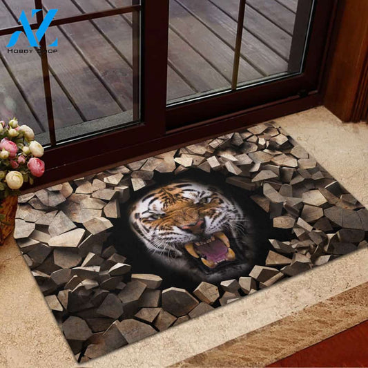 Cool Tiger Easy Clean Welcome DoorMat | Felt And Rubber | DO2451