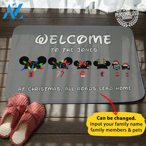 Coolest Christmas Personalized House Name Doormat