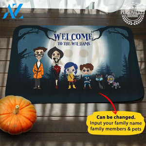 Coraline Halloween Personalized Doormat