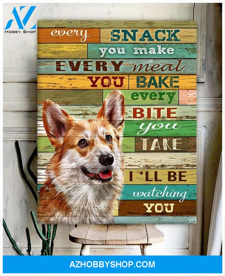 Corgi Canvas - Hanging Art For Living Room