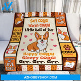 Corgi Dog Blanket, Soft Corgi Warm Corgi Love Corgi Blanket Gift For Dog Lovers 