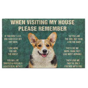 Corgi's Rules Doormat
