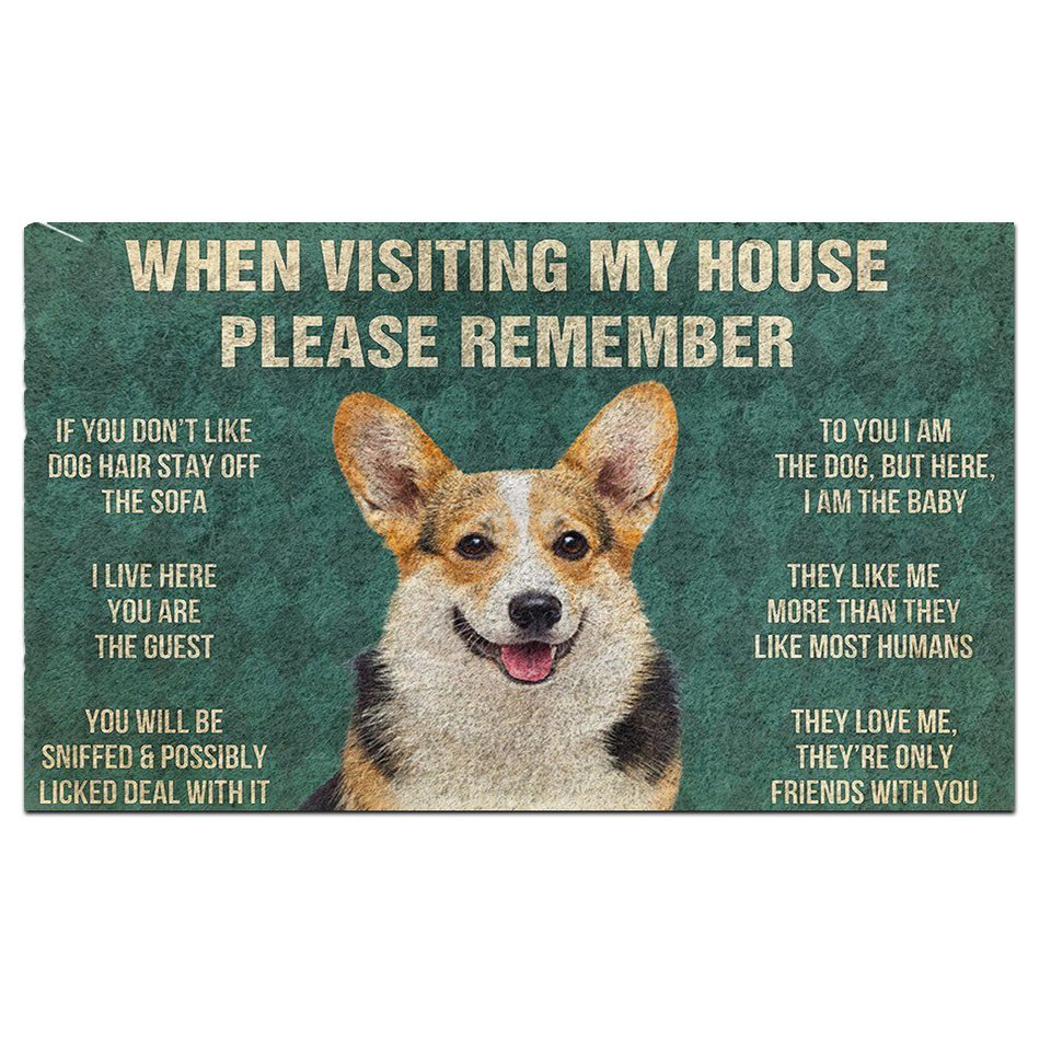 Corgi's Rules Doormat