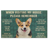 Corgi's Rules Doormat