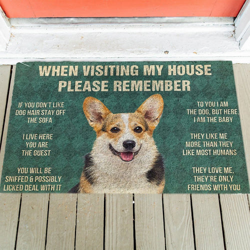 Corgi's Rules Doormat