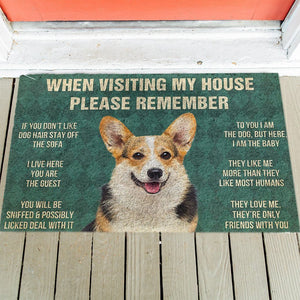 Corgi's Rules Doormat