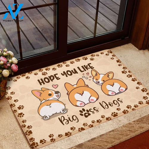Corgi Hope You Like Indoor and Outdoor Doormat Warm House Gift Welcome Mat Gift For Dog Lovers Gift For Friend Birthday Gift