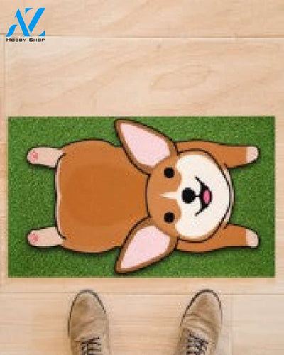 Corgi Lover Gift For Dog Mom Doormat