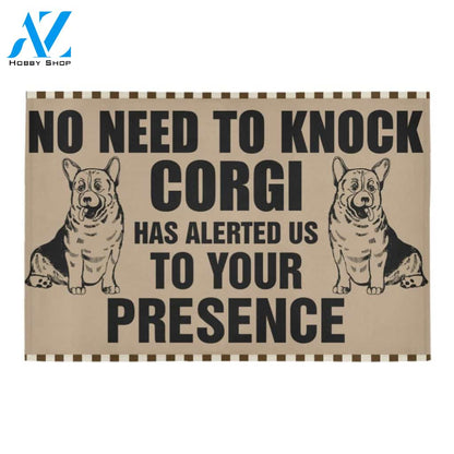 Corgi No Need To Knock Funny Indoor And Outdoor Doormat Warm House Gift Welcome Mat Funny Birthday Gift For Dog Lovers