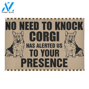 Corgi No Need To Knock Funny Indoor And Outdoor Doormat Warm House Gift Welcome Mat Funny Birthday Gift For Dog Lovers