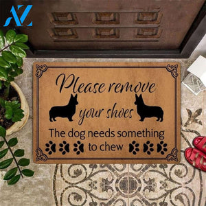 Corgi Please Remove Your Shoes Funny Indoor And Outdoor Doormat Warm House Gift Welcome Mat Birthday Gift For Dog Lovers