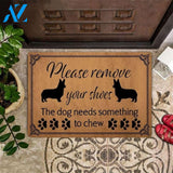 Corgi Please Remove Your Shoes Funny Indoor And Outdoor Doormat Warm House Gift Welcome Mat Birthday Gift For Dog Lovers