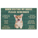 Corgi Puppy's Rules Doormat