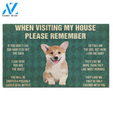 Corgi Puppy's Rules Doormat