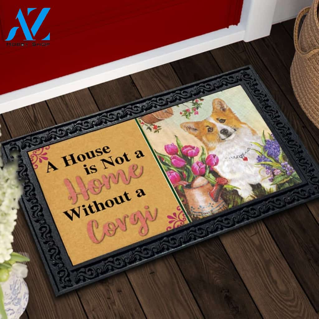 Corgi Sunshine Garden House Not A Home Doormat - 18" x 30"