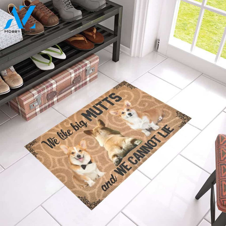 Corgi We Cannot Lie Doormat Indoor And Outdoor Mat Entrance Rug Sweet Home Decor Housewarming Gift Gift For Friend Family Stem Feminist
