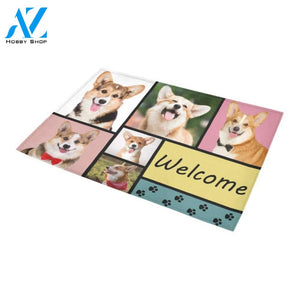 Corgi Welcome Doormat Indoor And Outdoor Mat Entrance Rug Sweet Home Decor Housewarming Gift Gift For Friend Family Stem Feminist
