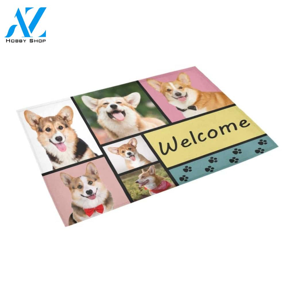 Corgi Welcome Doormat Indoor And Outdoor Mat Entrance Rug Sweet Home Decor Housewarming Gift Gift For Friend Family Stem Feminist