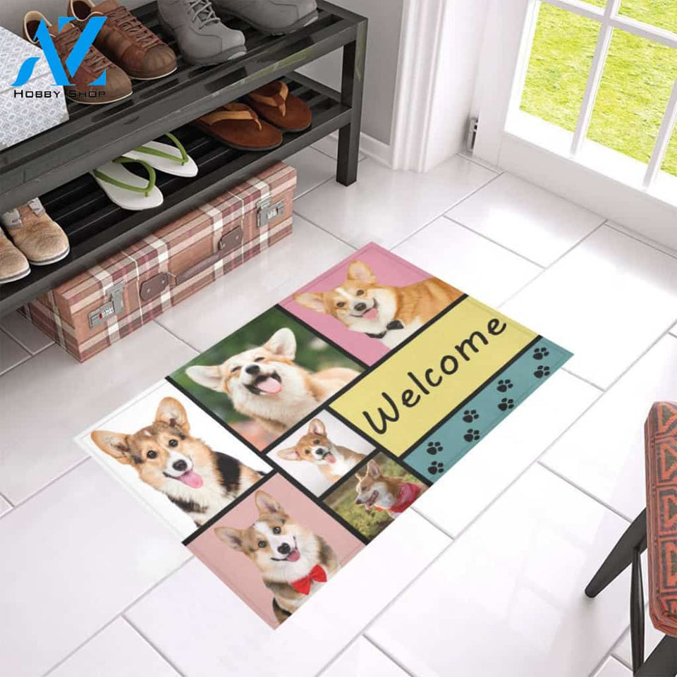Corgi Welcome Doormat Indoor And Outdoor Mat Entrance Rug Sweet Home Decor Housewarming Gift Gift For Friend Family Stem Feminist