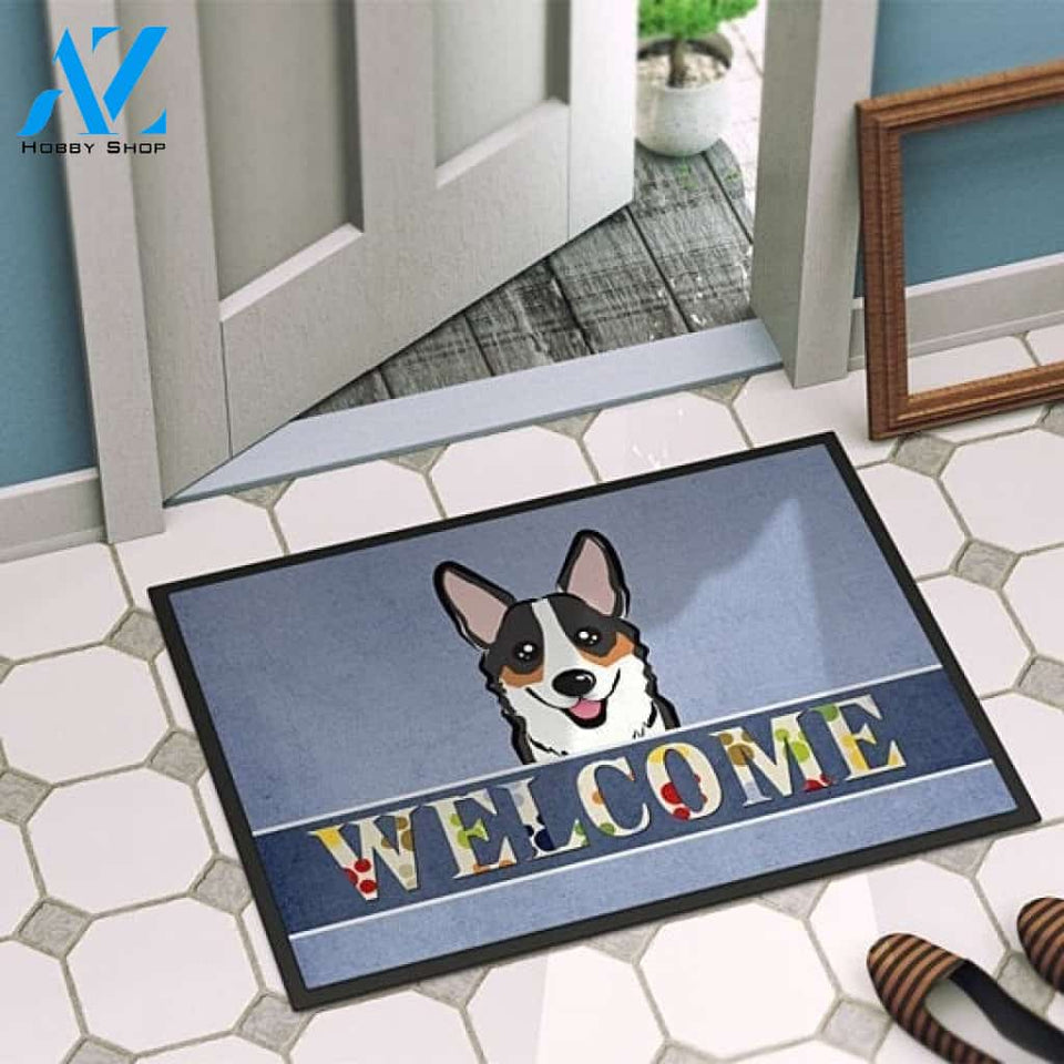 Corgi Welcome Doormat Indoor And Outdoor Doormat Warm House Gift Welcome Mat Birthday Gift For Corgi Lovers
