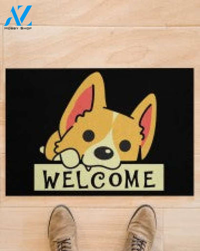 Corgi Welcome Lover Dog Mom Doormat