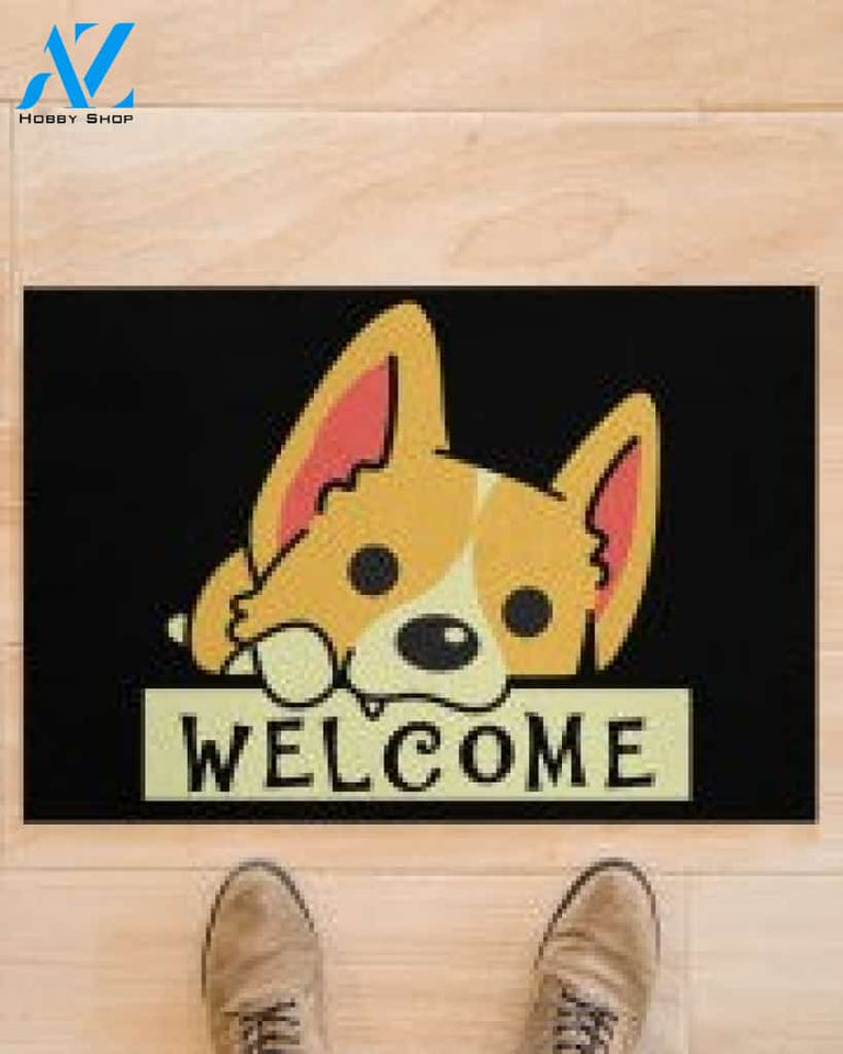 Corgi Welcome Lover Dog Mom Doormat