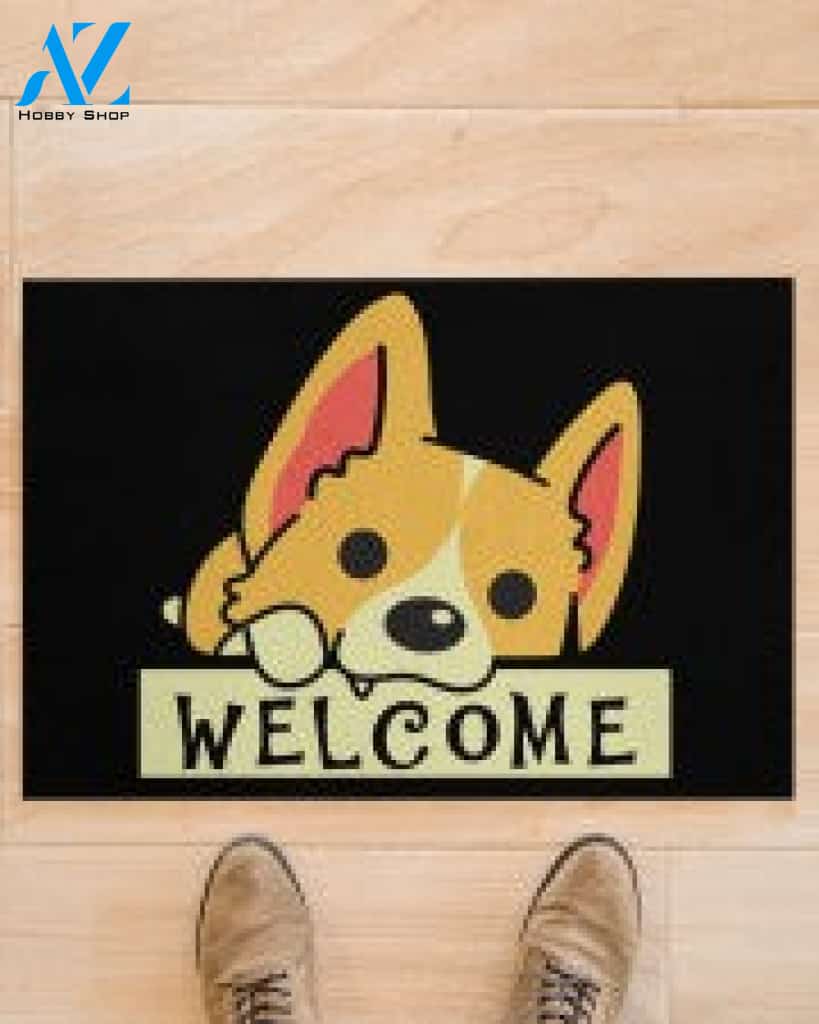 Corgi Welcome Lover Dog Mom Doormat