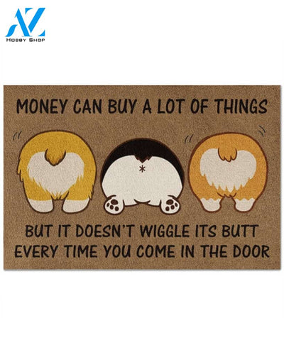 Corgi Wiggle Funny Indoor And Outdoor Doormat Warm House Gift Welcome Mat Gift For Corgi Lovers Gift For Dog Lovers