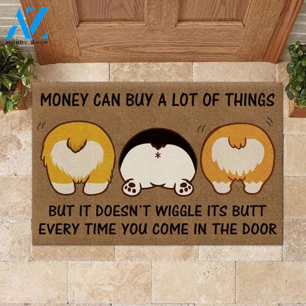 Corgi Wiggle Its Butt Doormat | Welcome Mat | House Warming Gift