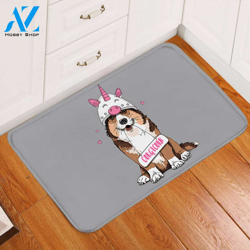 Corgicorn Door Mat