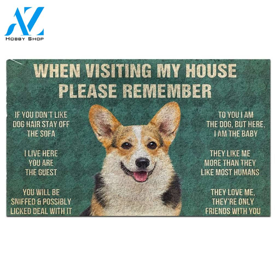 Corgi's Rules Doormat