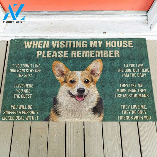 Corgi's Rules Doormat