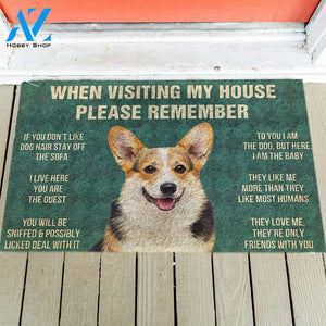 Corgi's Rules Doormat